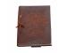 Genuine Embossed Handmade Soft Leather Journal Writing Round Tree Of Life Journals Diary Handmade Recycled Cotton 120 Blank Pages